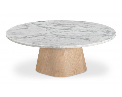 Moe's Evelyn Contemporary Coffee Table - White Marble