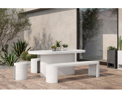 Moe's - Lyon Outdoor Dining Table in Gray