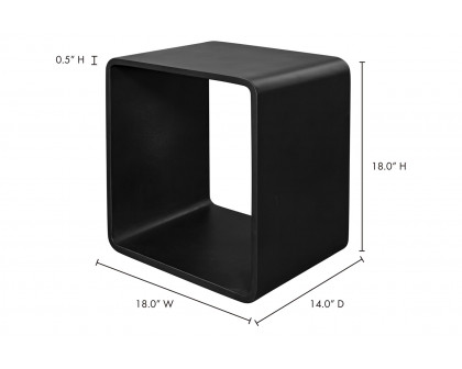 Moe's Cali Accent Cube - Black