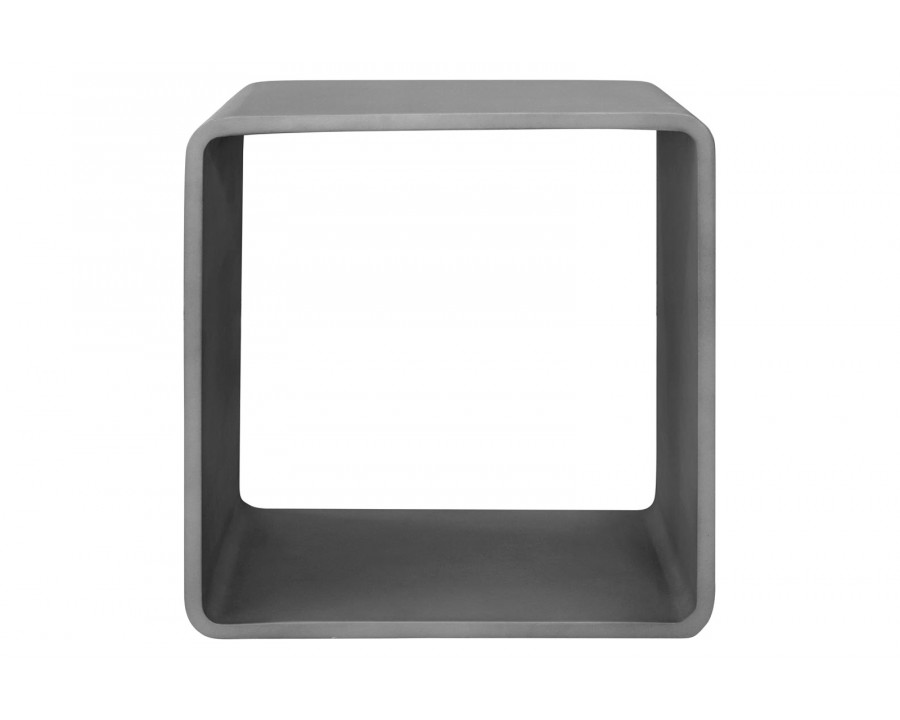 Moe's Cali Accent Cube - Gray