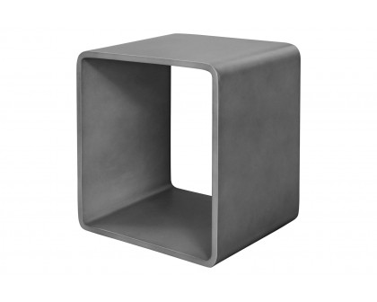 Moe's Cali Accent Cube - Gray