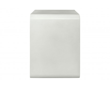 Moe's Cali Accent Cube - White