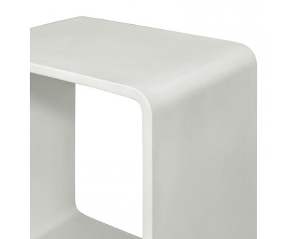 Moe's Cali Accent Cube - White