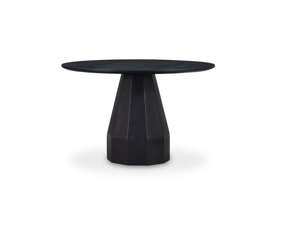 Moe's Templo Contemporary Round Dining Table - Black