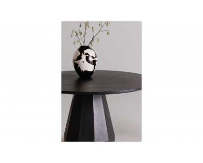 Moe's Templo Contemporary Round Dining Table - Black