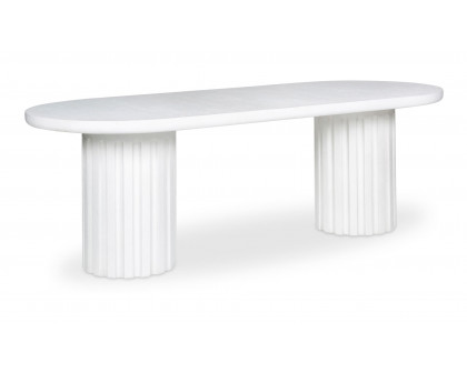 Moe's - Eris Contemporary Oval Outdoor Dining Table in White