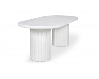 Moe's - Eris Contemporary Oval Outdoor Dining Table in White