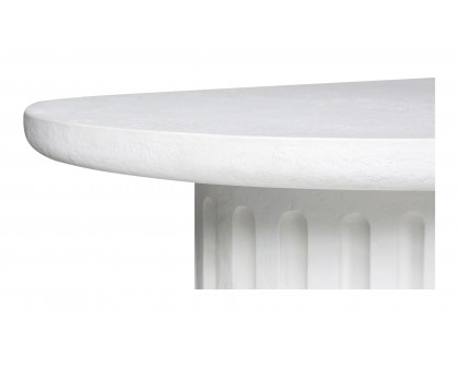 Moe's - Eris Contemporary Oval Outdoor Dining Table in White