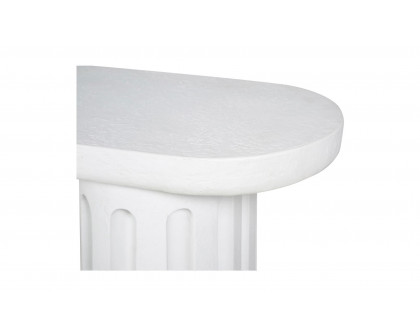 Moe's - Eris Contemporary Outdoor Dining Bench in White