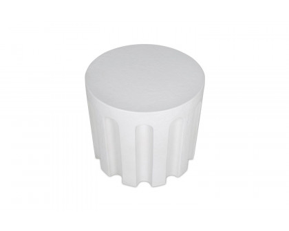 Moe's - Eris Contemporary Outdoor Accent Table in White