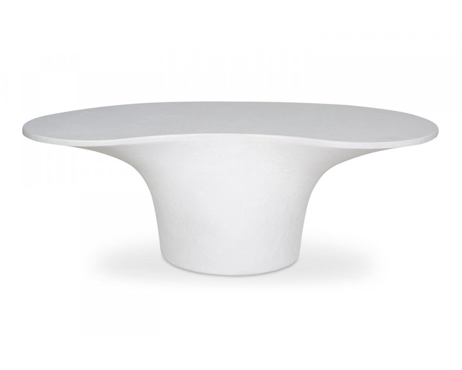 Moe's Yumi Contemporary Outdoor Coffee Table - White