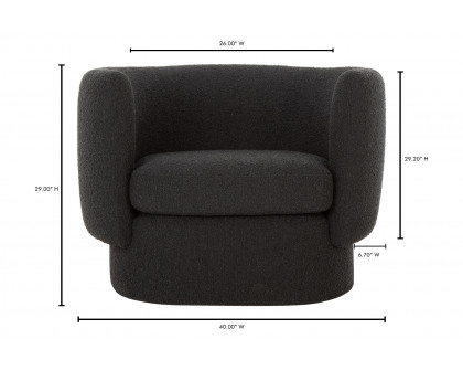 Moe's Koba Chair - Maya Black