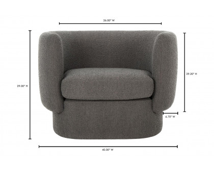 Moe's Koba Chair - Maya Gray