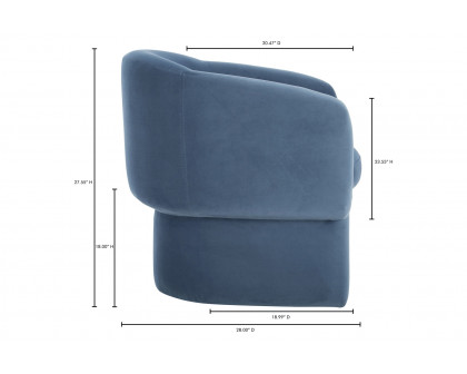 Moe's Franco Chair - Dusted Blue