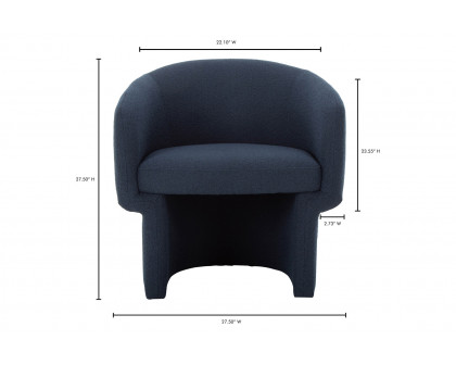 Moe's Franco Chair - Dark Indigo