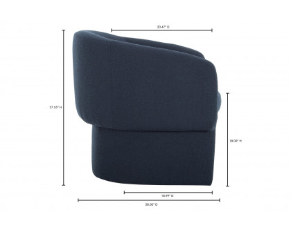 Moe's Franco Chair - Dark Indigo