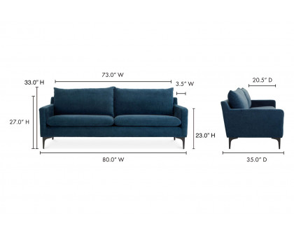 Moe's™ Paris Sofa - Blue