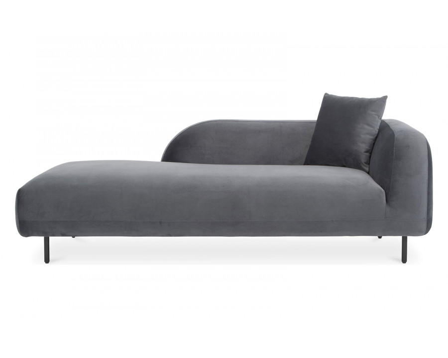 Moe's Deleuze Chaise - Dark Gray