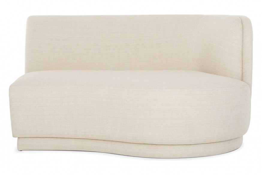 Moe's™ Yoon Chaise - Sweet Cream, Right Facing