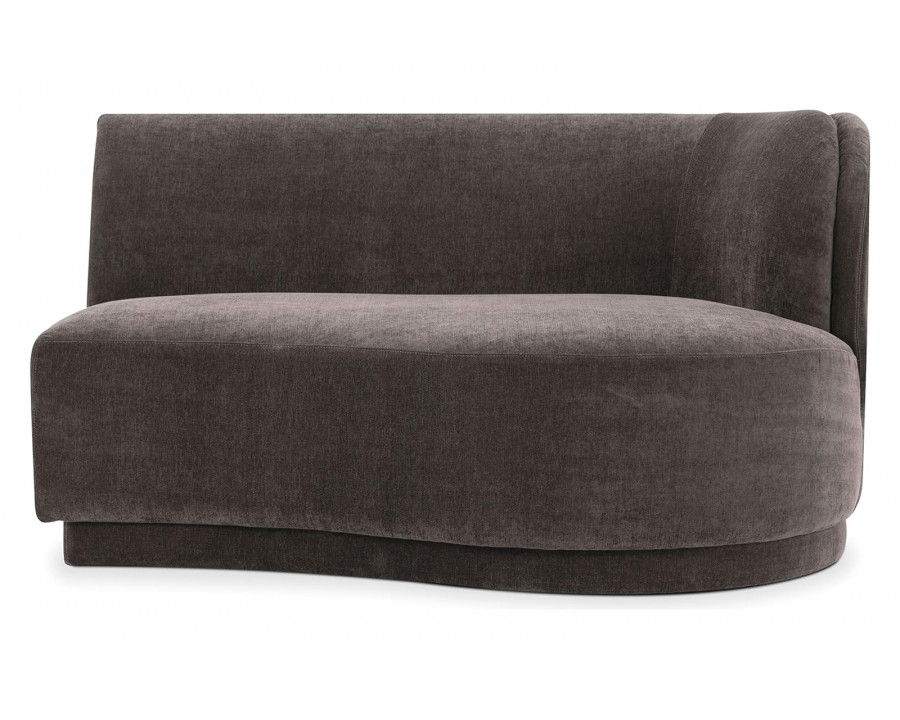 Moe's Yoon Chaise - Umbra Gray, Right Facing