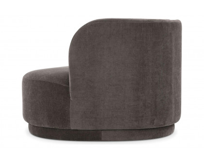 Moe's Yoon Chaise - Umbra Gray, Right Facing