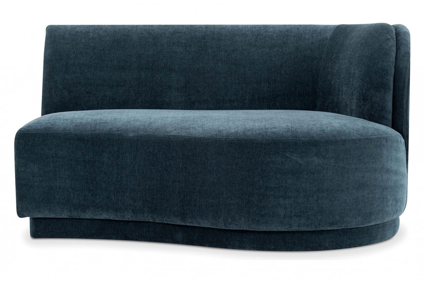 Moe's™ Yoon Chaise - Nightshade Blue, Right Facing