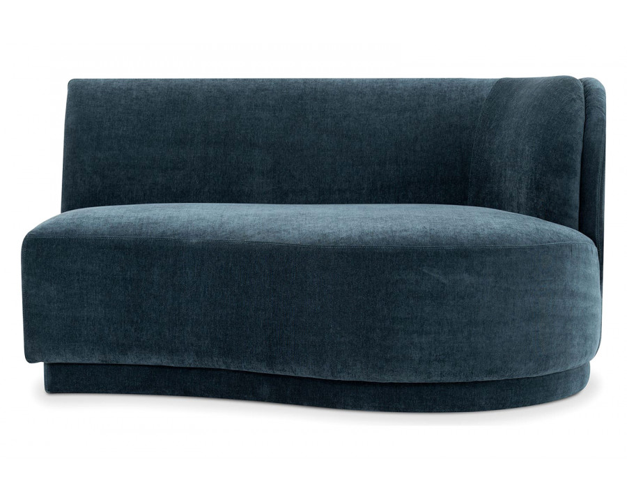 Moe's Yoon Chaise - Nightshade Blue, Right Facing