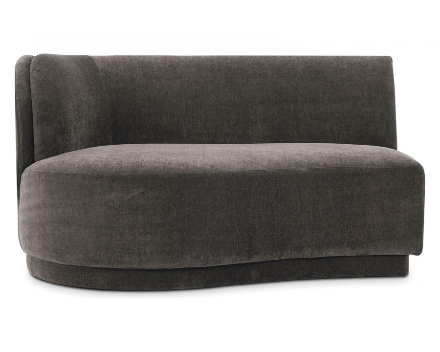 Moe's Yoon Chaise - Umbra Gray, Left Facing