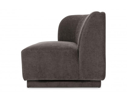 Moe's™ Yoon Chaise - Umbra Gray, Left Facing