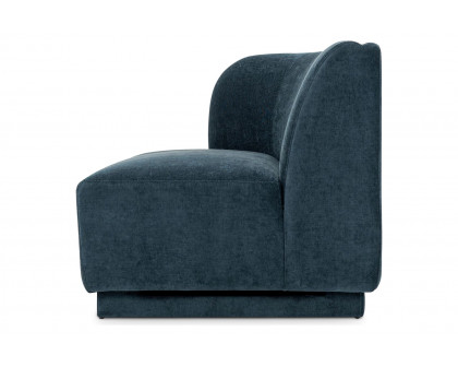 Moe's Yoon Chaise - Nightshade Blue, Left Facing