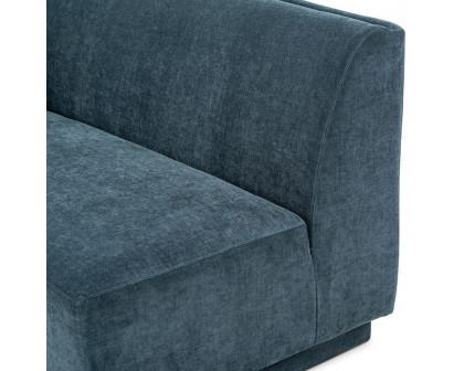 Moe's Yoon Chaise - Nightshade Blue, Left Facing