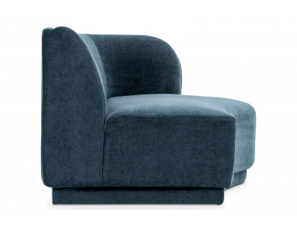 Moe's Yoon 2 Seat Sofa - Nightshade Blue, Right Chaise