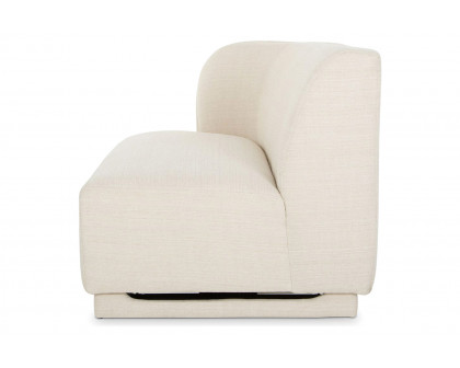 Moe's Yoon 2 Seat Sofa - Sweet Cream, Left Chaise