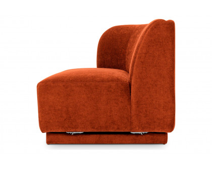 Moe's™ Yoon 2 Seat Sofa - Fired Rust, Left Chaise