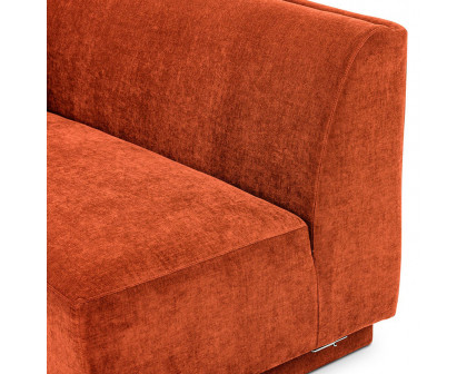 Moe's™ Yoon 2 Seat Sofa - Fired Rust, Left Chaise