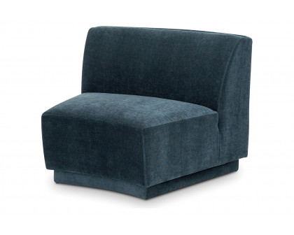 Moe's Yoon Slipper Chair - Nightshade Blue