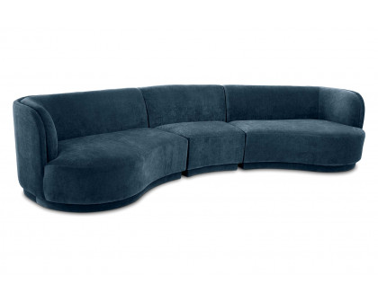 Moe's Yoon Compass Modular Sectional - Nightshade Blue