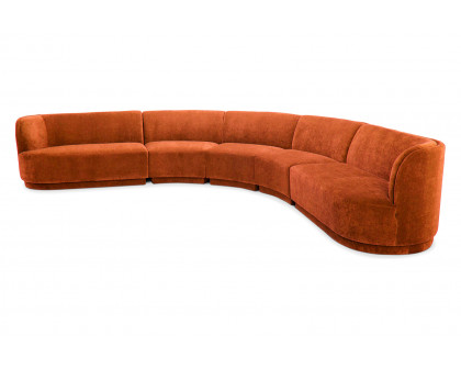 Moe's Yoon Radius Modular Sectional - Fired Rust