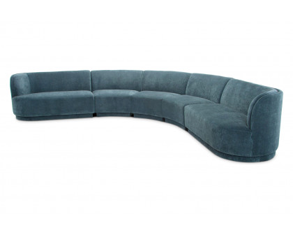 Moe's Yoon Radius Modular Sectional - Nightshade Blue