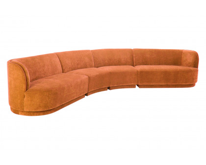 Moe's Yoon Eclipse Modular Sectional - Fired Rust, Right Chaise