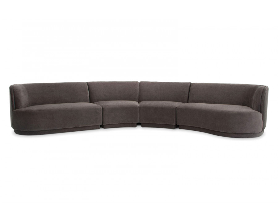 Moe's Yoon Eclipse Modular Sectional - Umbra Gray, Right Chaise