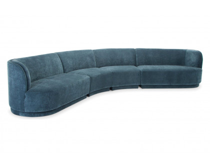 Moe's Yoon Eclipse Modular Sectional - Nightshade Blue, Right Chaise