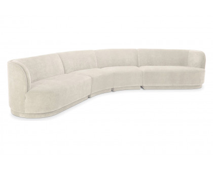 Moe's Yoon Eclipse Modular Sectional - Sweet Cream, Left Chaise