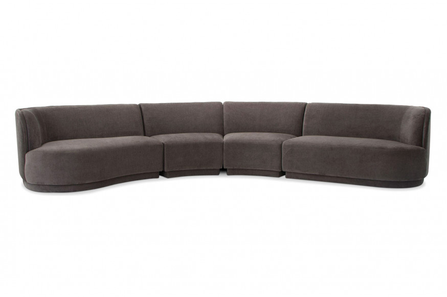 Moe's™ Yoon Eclipse Modular Sectional - Umbra Gray, Left Chaise