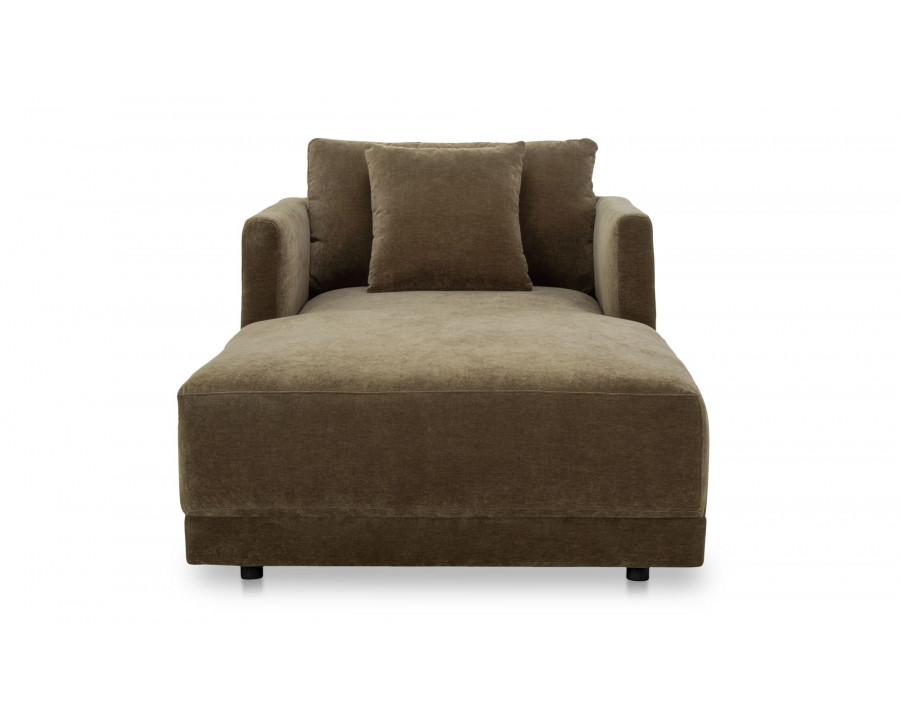 Moe's Bryn Rustic Chaise - Heritage Green