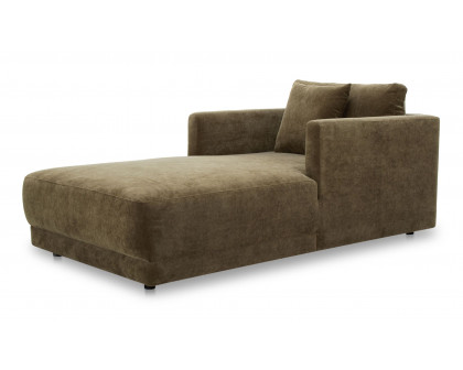 Moe's Bryn Rustic Chaise - Heritage Green