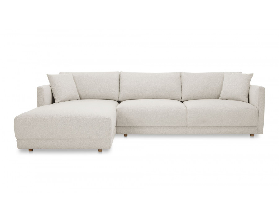 Moe's Bryn Rustic Left Facing Sectional - Oyster