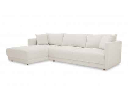 Moe's Bryn Rustic Left Facing Sectional - Oyster