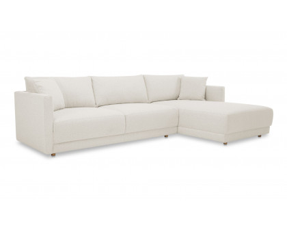 Moe's Bryn Rustic Right Facing Sectional - Oyster