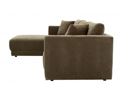 Moe's Bryn Rustic Left Facing Sectional - Heritage Green